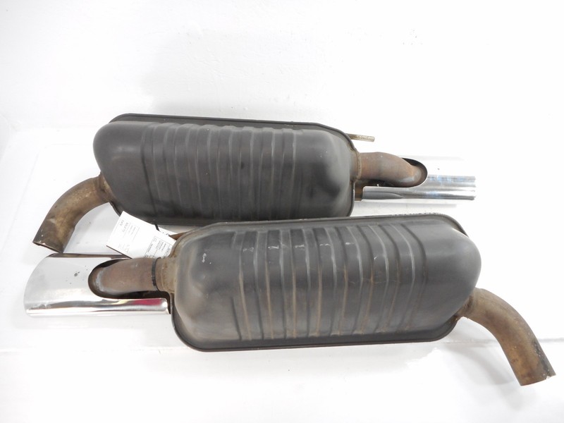 02 Mercedes-Benz S600 220 Type Left Right Muffler Exhaust Tips Pair OEM