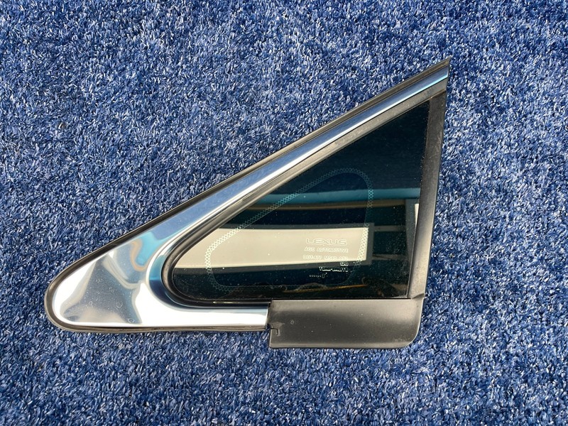 2013–2015 Lexus RX 350 Front Left Quarter Window Glass Chrome Trim OEM