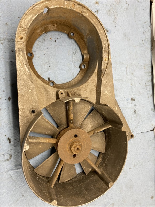 1969?? ski-doo Rotax 635 640 motor cooling fan motor cover shroud.