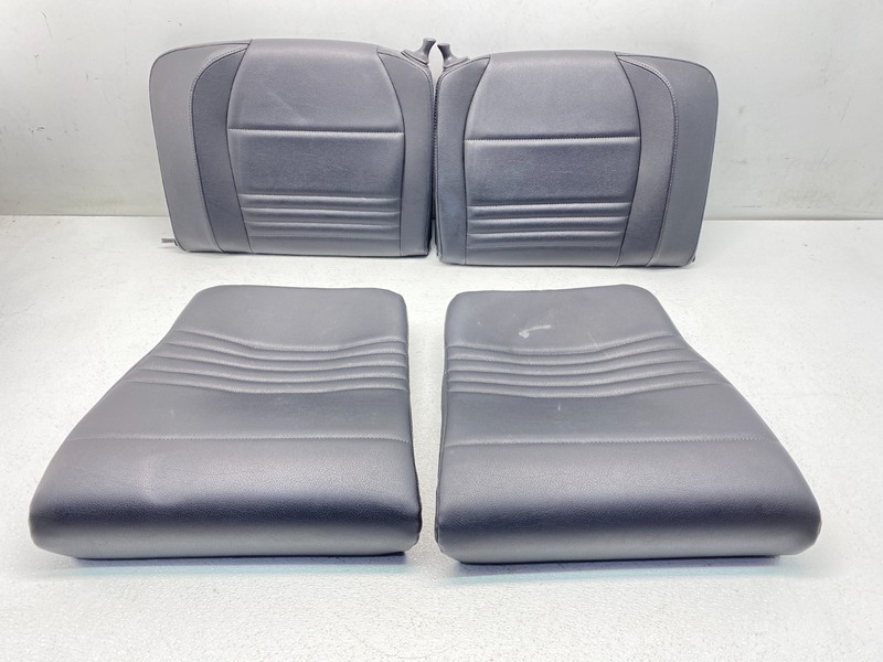 99-05 Porsche Carrera 911 Rear Left & Right Seat Cushion Leather Black Set OEM ✅