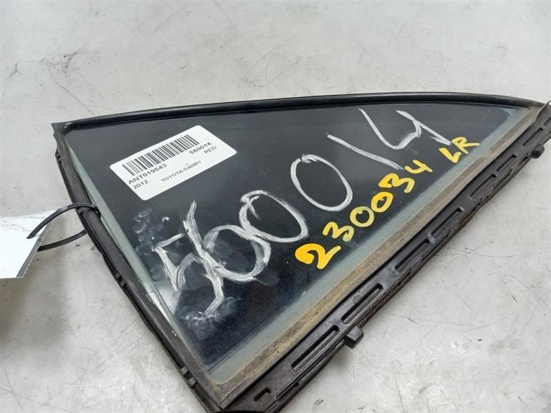 12-14 TOYOTA CAMRY SE DRIVER SIDE REAR DOOR VENT GLASS