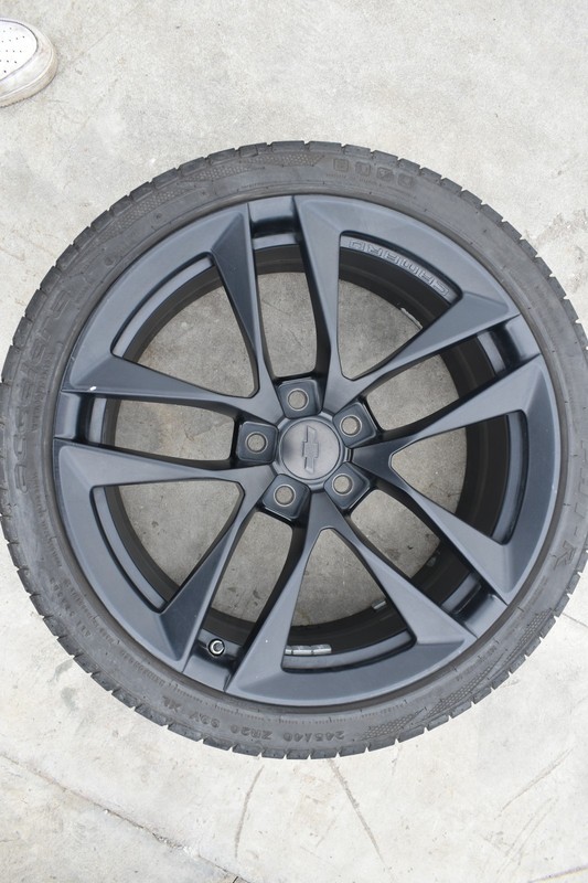 2016-2024 Chevrolet Camaro Wheel 20x8.5 Satin Black 23442890 OEM ORIGINAL USED