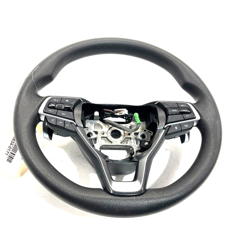 2018-2021 HONDA ACCORD HYBRID EX INSIGHT STEERING WHEEL BLACK LEATHER OEM