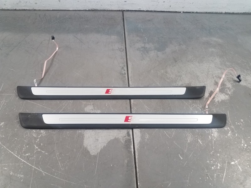 2022 Audi S4 Quattro B9 Front Illuminated Door Sill Scuff Plates #3249 B6