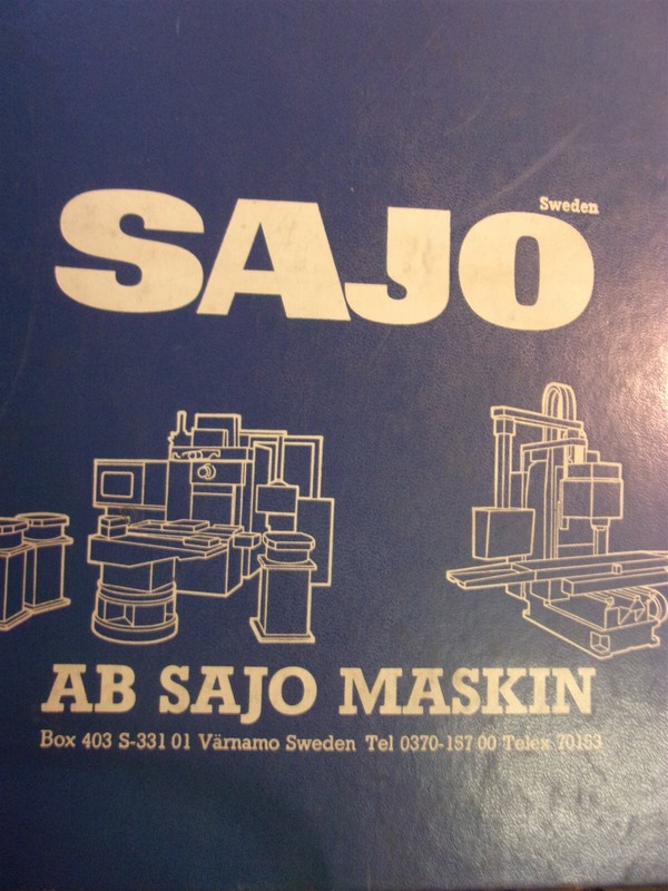 AB Sajo Maskin Bedtype Milling Machines HM/VM 450 Instruction Manual