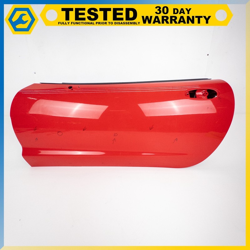 97-04 CHEVROLET CORVETTE C5 FRONT LEFT DRIVER SIDE DOOR SHELL RED OEM