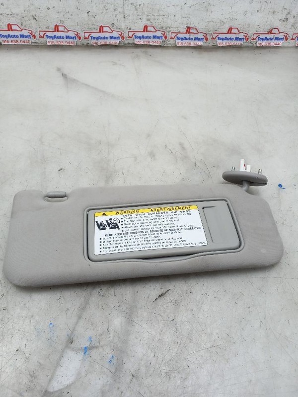 10-15 LEXUS IS350 PASSENGER RIGHT SUN VISOR GRY-LB21