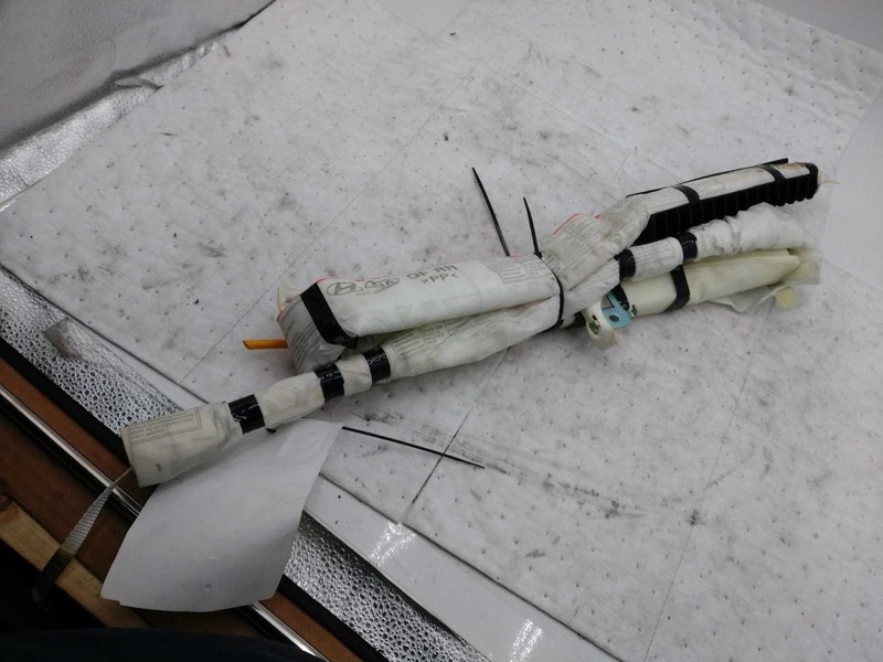 2013-2015 KIA OPTIMA Right Curtain Air Bag Silver OEM 491253 104k Miles
