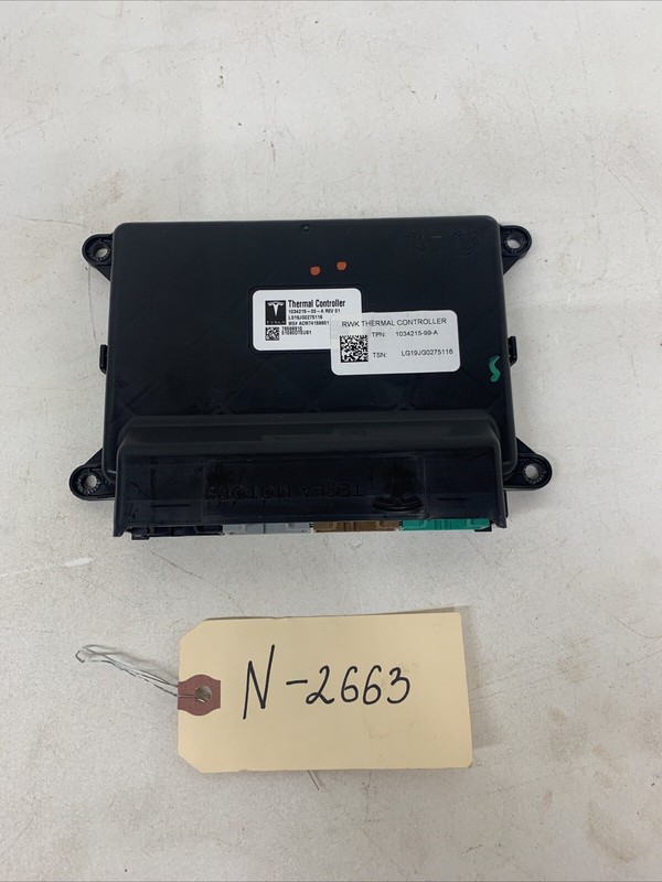 12-20 TESLA MODEL S THERMAL DRIVER ASSIST CLIMATE CONTROL MODULE UNIT 2663 B128