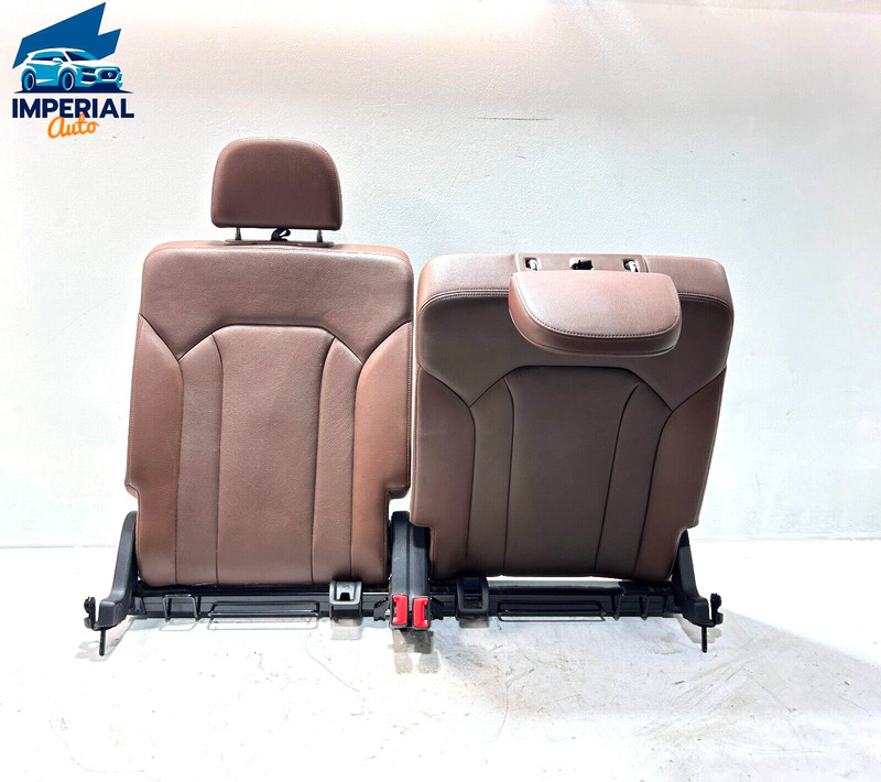 AUDI Q7 PREMIUM 2017 REAR 3RD ROW SEAT UPPER CUSHION W/ HEADRESTS & FRAME OEM