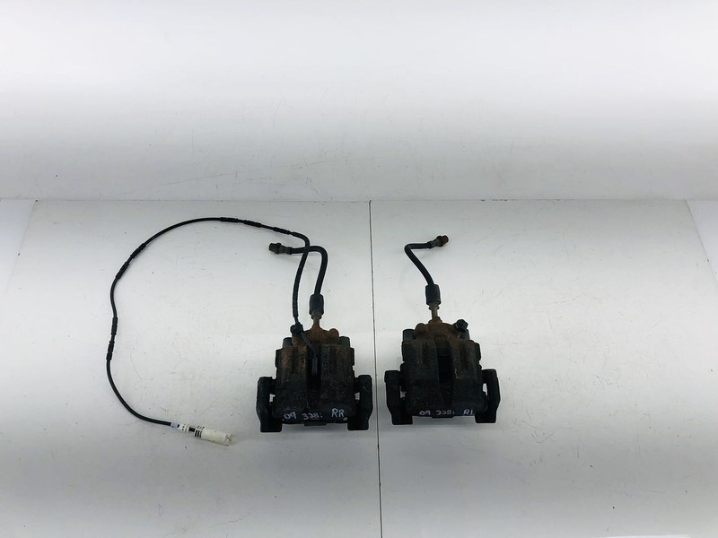 07-13 BMW 328I E90 RWD REAR RIGHT & LEFT SIDE ABS BRAKE CALIPER SET OF 2 OEM