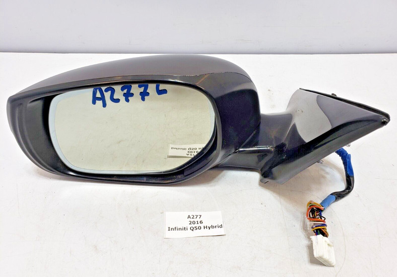 ✅ 16-18 OEM Infiniti Q50 Hybrid Left Driver Exterior Door Mirror Brown Camera