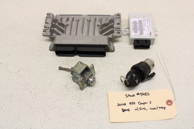 Mini Cooper S R52 DME EWS Locks Key Set Setup ECU Genuine Oem 2008