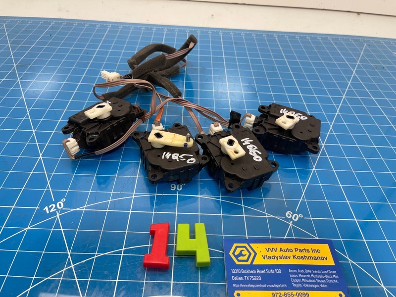 14-19 INFINITI Q50 HVAC RECIRCULATED AIR FLAP SERVO MOTOR ACTUATOR W WIRE SET