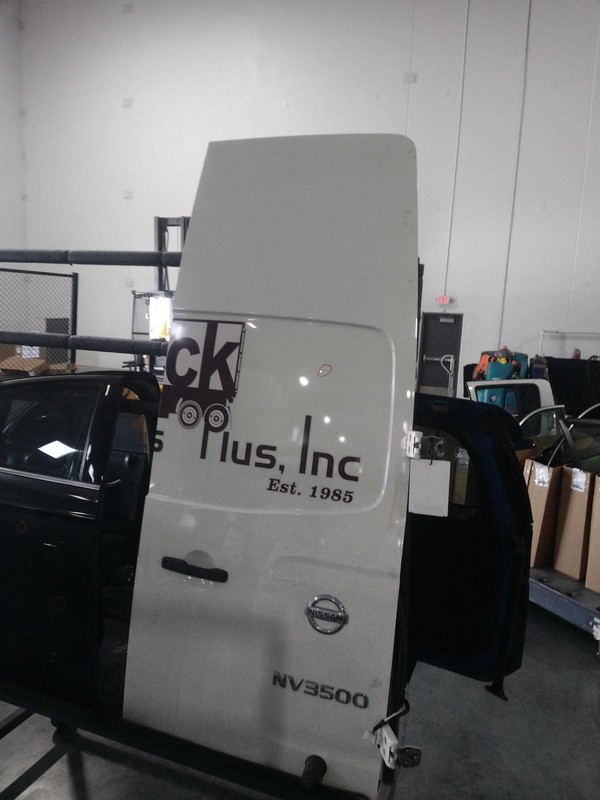 2018 Nissan NV3500 Right Rear Cargo Door White 178K Miles Used OEM Part