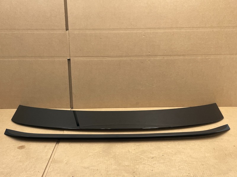 2025 25 Kia K4 Rear Spoiler Front Molding Trim Set Pair Black 1639 OEM