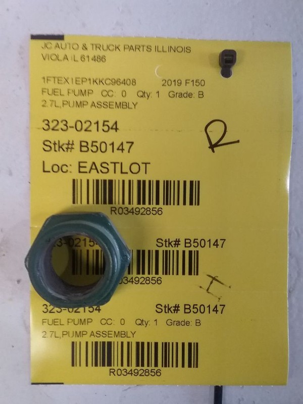 Fuel Pump Tank Mounted Pump Assembly 2.7L Fits 15-20 FORD F150 PICKUP 3492856