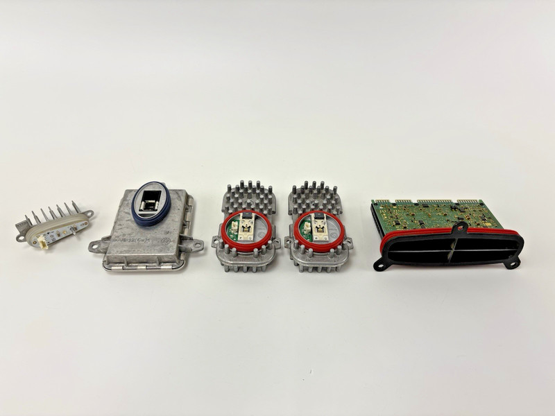 14-17 OEM BMW F32 F33 F36 Left Driver Adaptive LED Headlight Modules Balasts SET