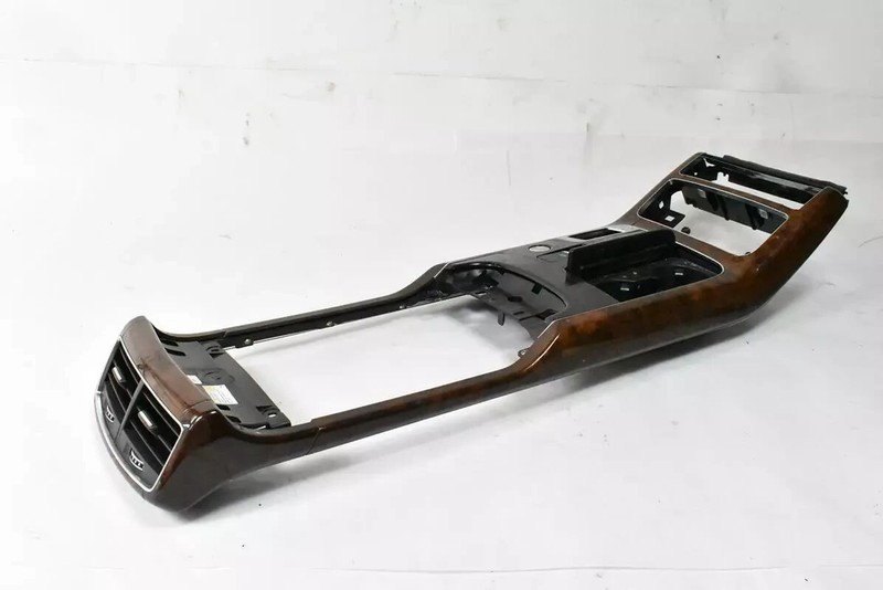 11-18 Audi A8 L Quattro Center Console Top Wood Bezel Trim Cover Panel OEM