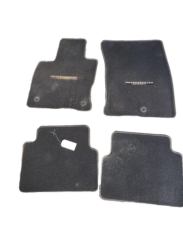 Used Oem Ford Front & Rear Floor Carpet Mat 4PC for 2021-2022 Bronco Sport 2.0L