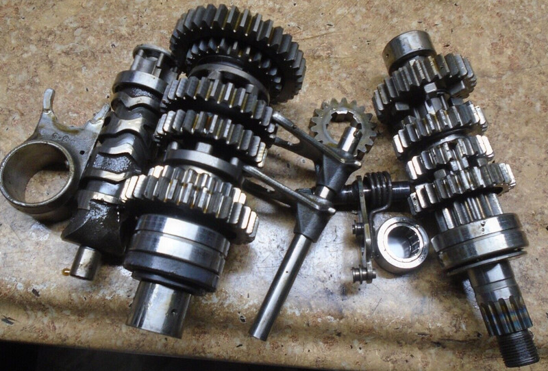 1998 Kawasaki Ninja EX500 EX 500 EX500D Engine Transmission Gears Shift Fork 99