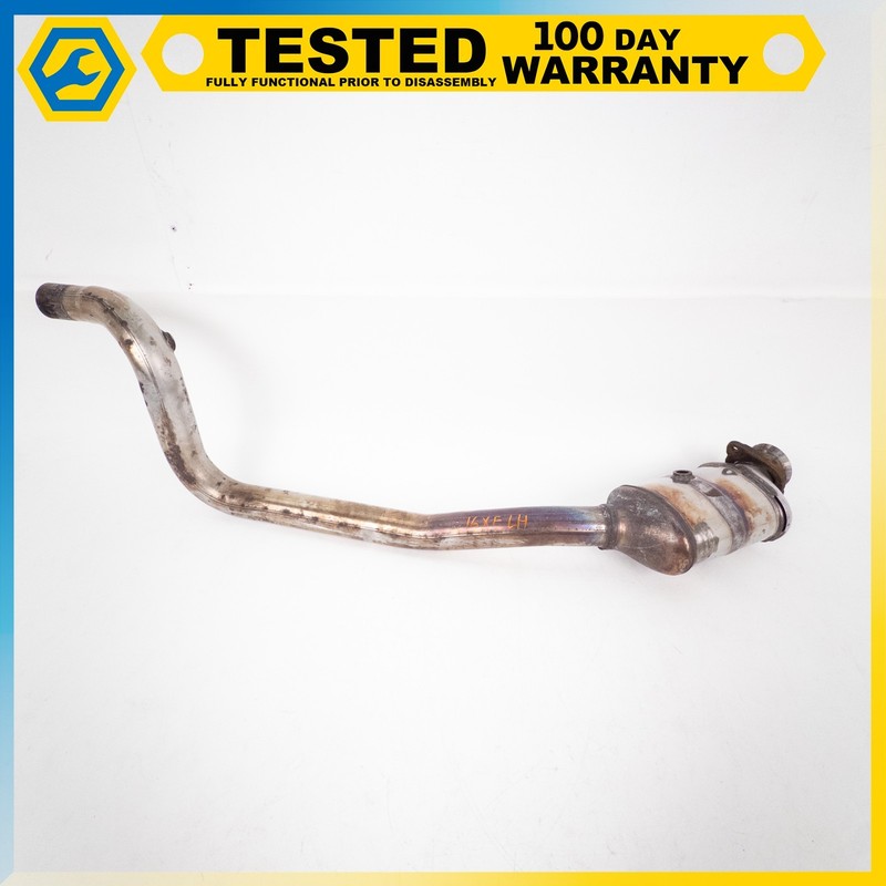 16-20 JAGUAR XF 3.0L AWD LEFT EXHAUST DOWNPIPE CATALYTIC CONVERTER PIPE OEM