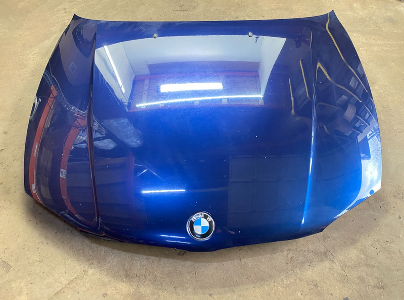 08-14 BMW E82 E88 128 135 M Front Hood Bonnet Cover Panel Blue Metallic A76 OEM✅