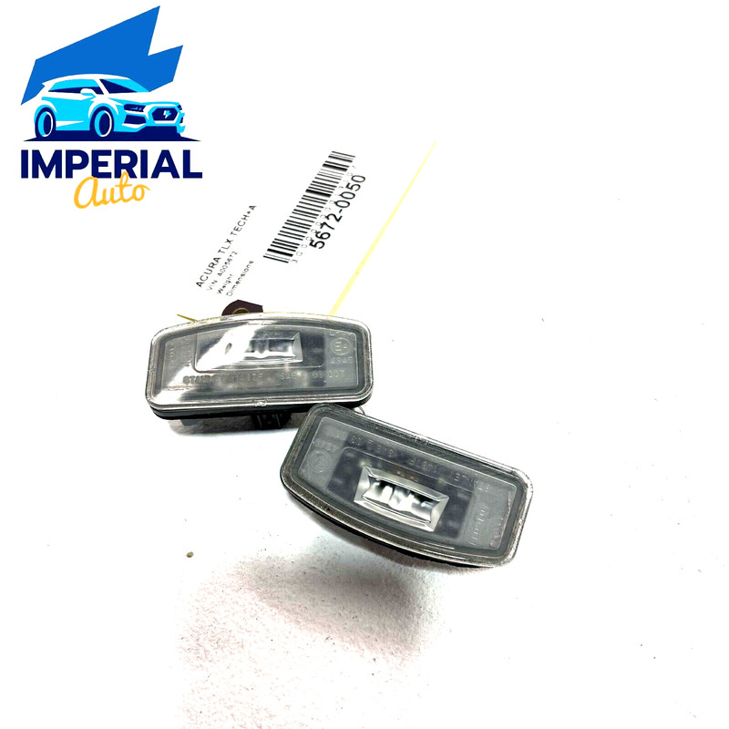2015-2020 ACURA TLX TRUNK LICENSE PLATE LIGHT, LAMP HOUSING OEM SET 2
