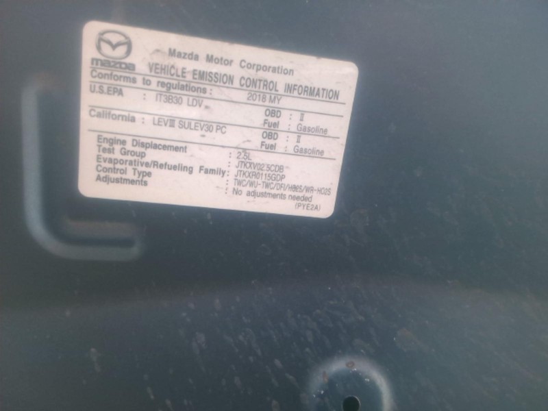 2018 MAZDA 3 Engine Control Module ECM OEM PS AE18881 89K Miles Blue