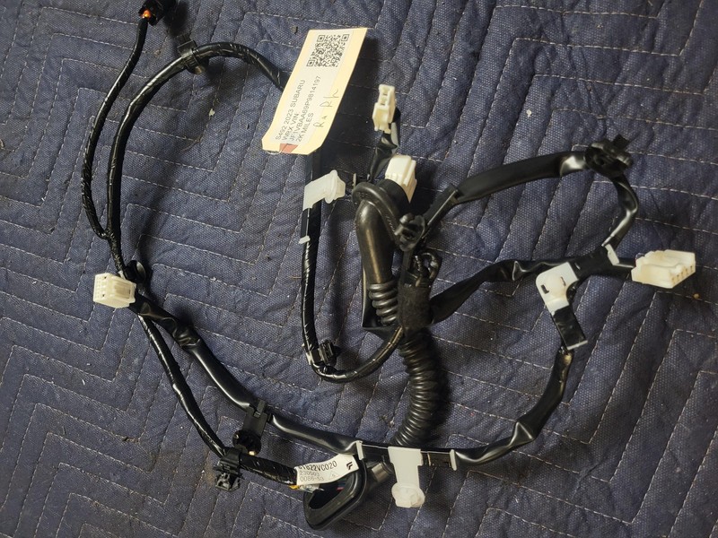 Used Oem SUBARU Rear Right Passenger Door Wiring Harness for 2022-2024 WRX
