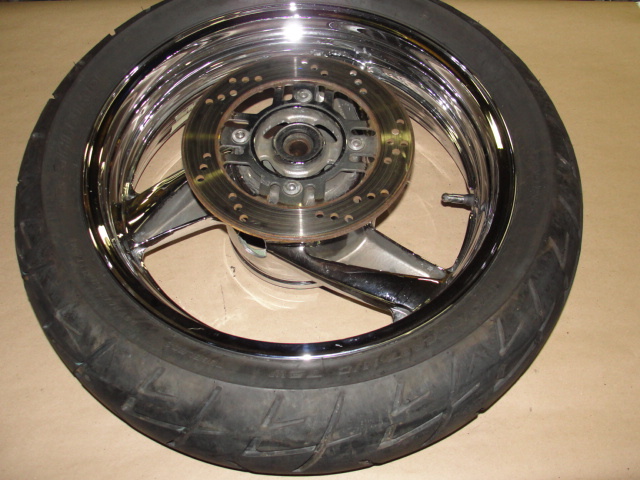 1999 KAWASAKI NINJA ZX 600 E REAR WHEEL RIM TIRE BRAKE ROTOR ZX-6 ZX600 ZX600E