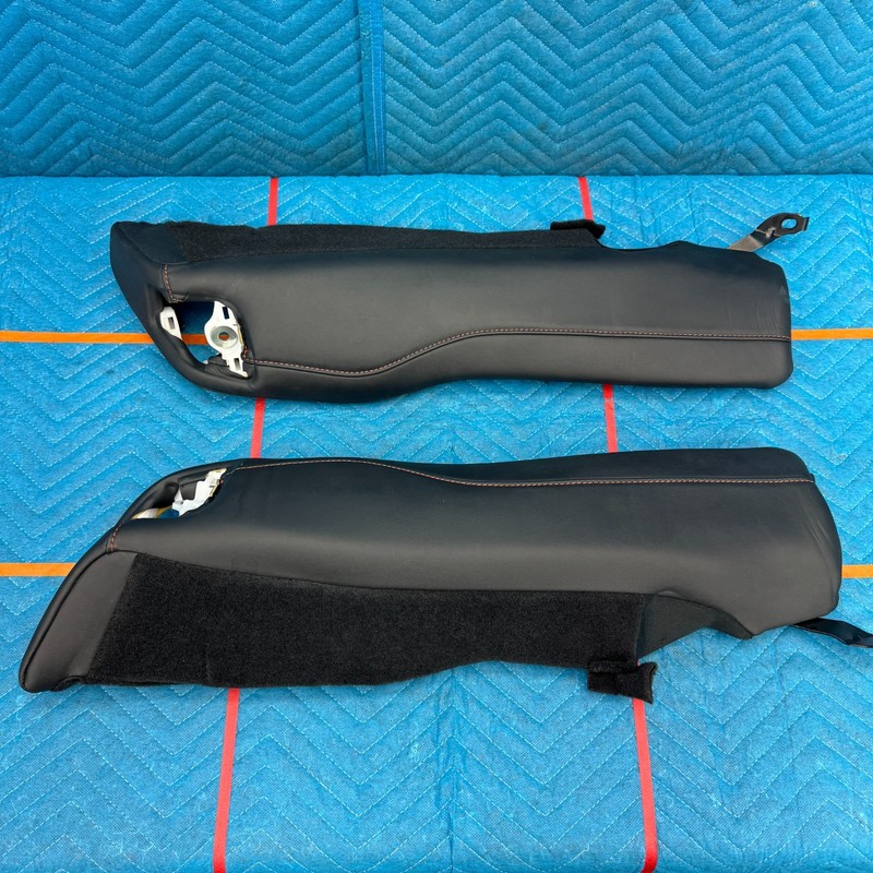 2015–2019 Lexus RC350 Rear Seat Bolster Pads Set Black OEM 7273424010 7273424020