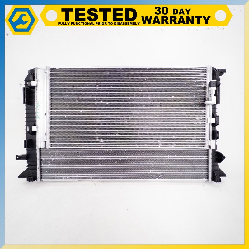 15-24 PORSCHE MACAN ENGINE COOLING RADIATOR/ A/C CONDENSER/ FAN ASSEMBLY OEM