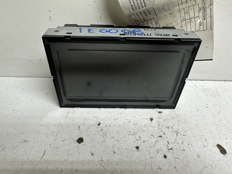 2004-2005 Nissan Maxima NON Navigation Display Screen Menu Info Media Center