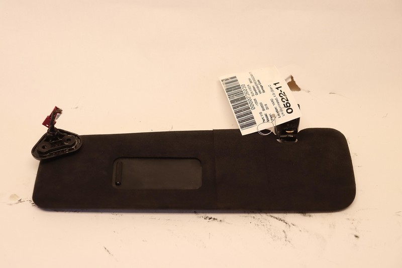 2012-2019 BMW 650I FRONT LEFT DRIVER SIDE SUN VISOR CLOTH BLACK W/ MIRROR OEM