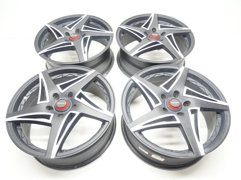 18x7.5 Panther Series 905 Black Package Wheel Set 5x114.3 Bolt Pattern (4)
