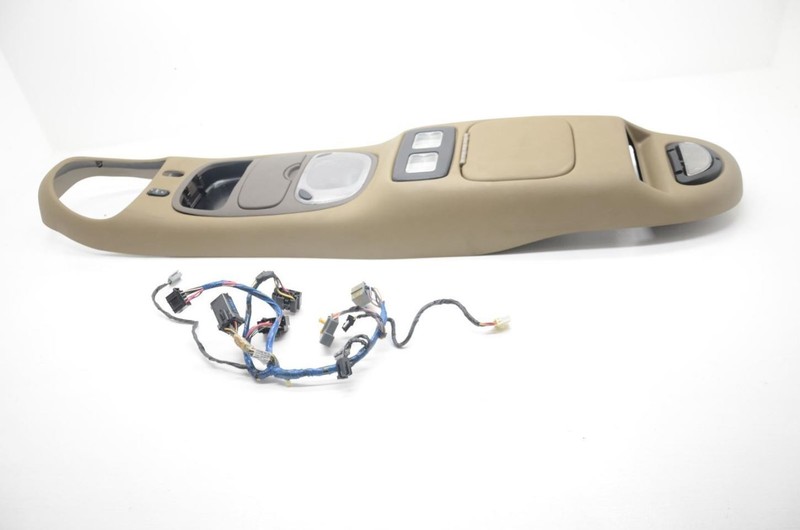 00-01 EXCURSION 6.8L Tan Front Roof Console with Trip Computer