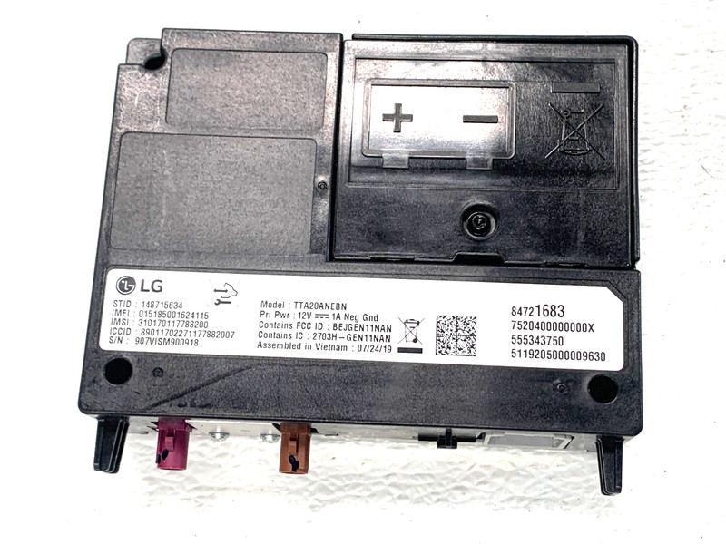 2018-2021 BUICK ENCLAVE GENERAL MOTOR TELMATICS CONTROL MODULE OEM #A0.25