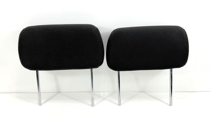 2010-2013 Chevy Silverado Rear Back Seats Headrests Black Cloth Pair L & R OEM