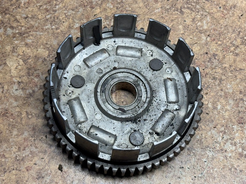 87 Kawasaki Ninja EX500 EX 500 Engine Clutch Plates Housing Basket 1987 Motor D9