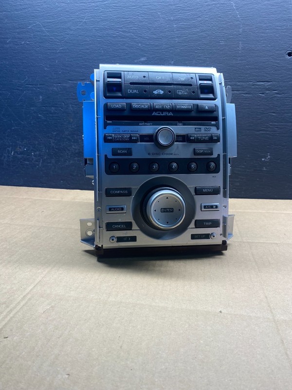 2006 to 2008 Acura RL Radio Stereo 6 CD Player Climate Control Pan OEM AD1537 DG