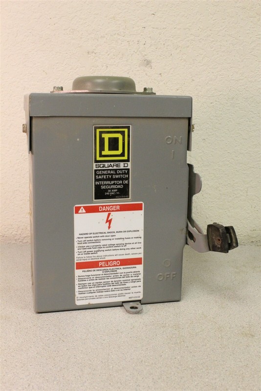 Square D Safety Switch D221NRB Type 3R Enclosure Ser. E1 862914*FREE SHIPPING*