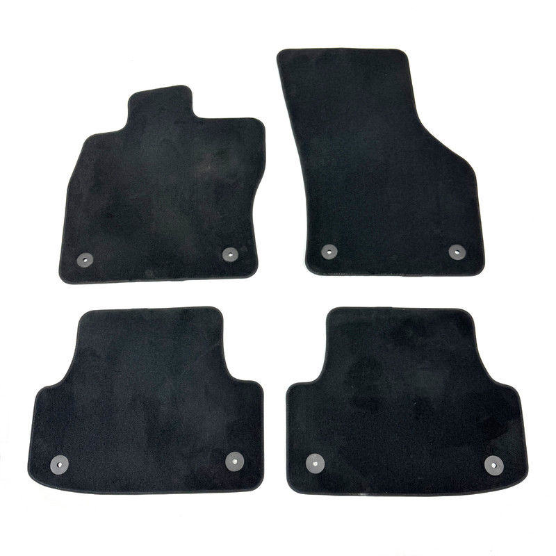 📌 2017-2020 AUDI S3 A3 FRONT & REAR FLOOR MAT CARPET CARPETS BLACK SET OF 4 OEM
