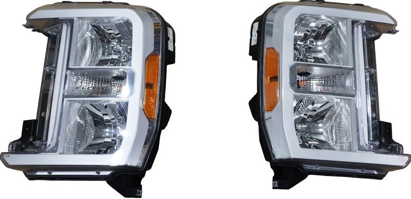 SUPER DUTY HALOGEN Headlights PC3Z13008H;PC3Z13008G NTO Truck Pair OEM Factory