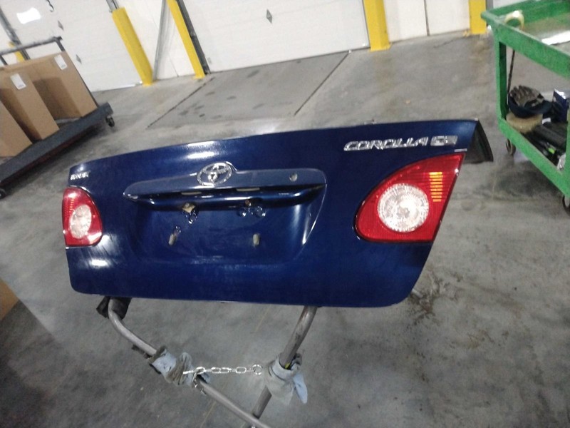 2008 Toyota Corolla Deck Lid Trunk Lid Blue OEM Good Condition No Rust