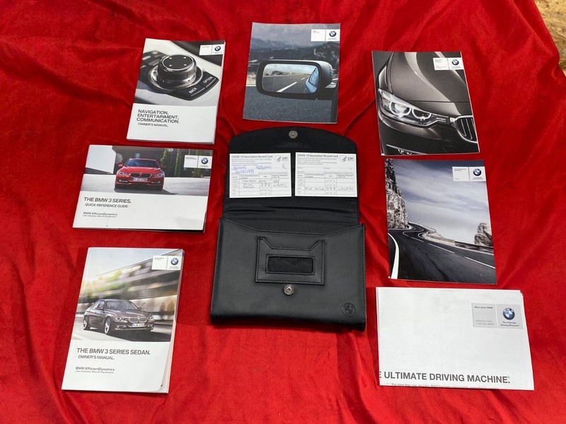 12-16 BMW F30 3 Series Sedan Owner Operator Manual Booklet Case Cover Set OEM✅