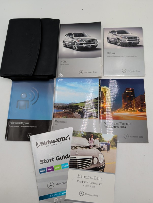 2014 Mercedes Benz M Class 250 350 550 63 Amg Owners Manual With CD W/ Case