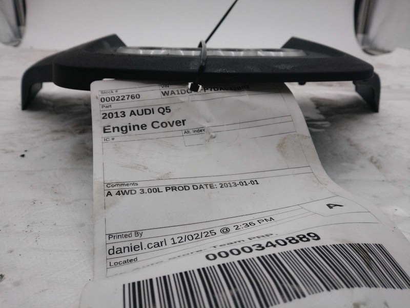 2013 AUDI Q5 Engine Cover Black Used OEM 2753397 155K Miles Warranty