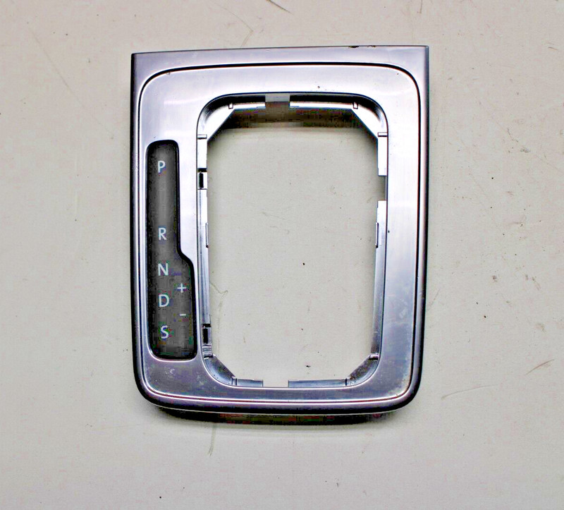 2009 - 2012 VOLKSWAGEN CC GEAR SHIFTER CHROME TRIM BEZEL OEM, 3C1 713 203 B