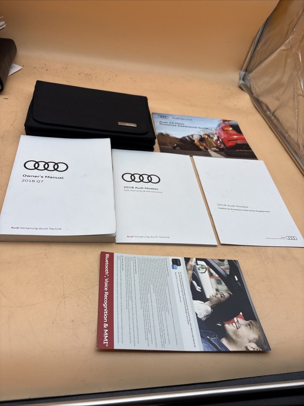 2018 Audi Q7 Owners Manual Warranty Supplement With Case Included